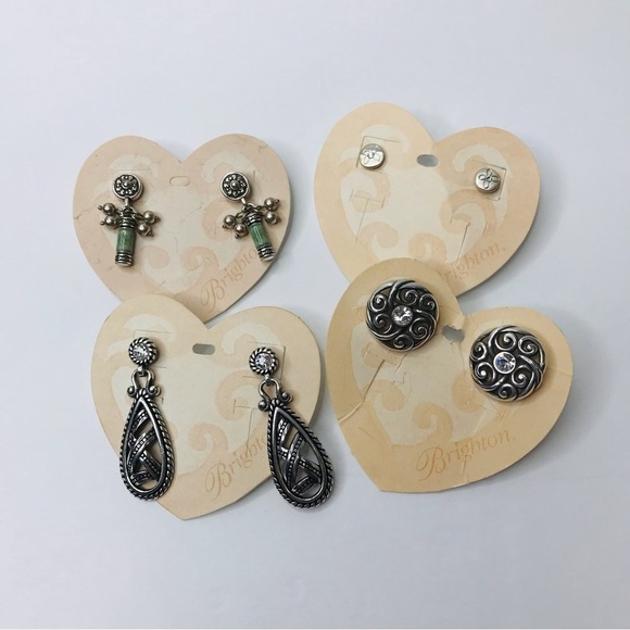 BRIGHTON Silver Earrings Bundle - Picture 1 of 10